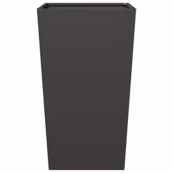vidaXL Garden Planters Outdoor Flower Pot Patio Raised Bed Planter Box Steel - black, 45 x 45 x 75 cm/ 1 pcs - Additional view 4