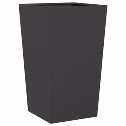 vidaXL Garden Planters Outdoor Flower Pot Patio Raised Bed Planter Box Steel - black, 45 x 45 x 75 cm/ 1 pcs - Additional view 5