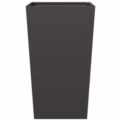 vidaXL Garden Planters Outdoor Flower Pot Patio Raised Bed Planter Box Steel - black, 45 x 45 x 75 cm/ 2 pcs - Additional view 5