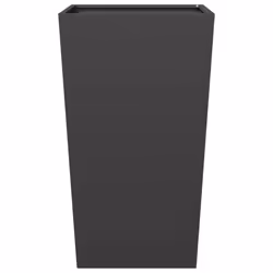 vidaXL Garden Planters Outdoor Flower Pot Patio Raised Bed Planter Box Steel - black, 45 x 45 x 75 cm/ 2 pcs - Additional view 6