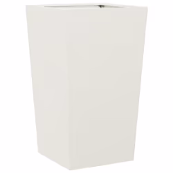 vidaXL Garden Planters Outdoor Flower Pot Patio Raised Bed Planter Box Steel - white, 45 x 45 x 75 cm/ 1 pcs - Additional view 5