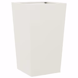 vidaXL Garden Planters Outdoor Flower Pot Patio Raised Bed Planter Box Steel - white, 45 x 45 x 75 cm/ 2 pcs - Additional view 4