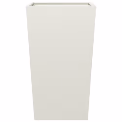 vidaXL Garden Planters Outdoor Flower Pot Patio Raised Bed Planter Box Steel - white, 45 x 45 x 75 cm/ 2 pcs - Additional view 5