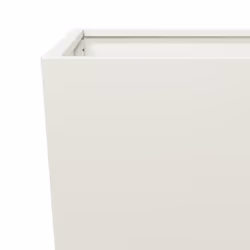 vidaXL Garden Planters Outdoor Flower Pot Patio Raised Bed Planter Box Steel - white, 45 x 45 x 75 cm/ 2 pcs - Additional view 8