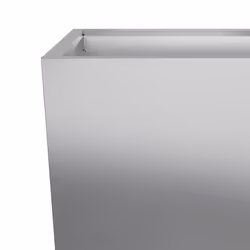 vidaXL Garden Planters Outdoor Flower Pot Patio Raised Bed Planter Box Steel - grey, 45 x 45 x 75 cm/ 1 pcs - Additional view 6