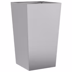 vidaXL Garden Planters Outdoor Flower Pot Patio Raised Bed Planter Box Steel - grey, 45 x 45 x 75 cm/ 2 pcs - Additional view 4
