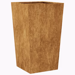 vidaXL Garden Planters Outdoor Flower Pot Patio Raised Bed Planter Box Steel - brown, 45 x 45 x 75 cm/ 1 pcs - Additional view 6