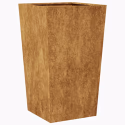 vidaXL Garden Planters Outdoor Flower Pot Patio Raised Bed Planter Box Steel - brown, 45 x 45 x 75 cm/ 2 pcs - Additional view 8