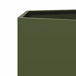 vidaXL Garden Planter Flower Pot Planter Pot 2 pcs Olive Green Hexagon Steel - Additional view 9