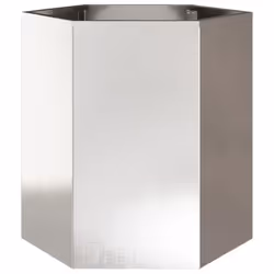 vidaXL Garden Planter Outdoor Flower Pot Planter Pot Hexagon Stainless Steel