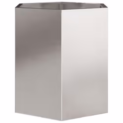 vidaXL Garden Planter Outdoor Flower Pot Planter Pot Hexagon Stainless Steel - Additional view 4