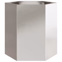 vidaXL Garden Planter Flower Pot Planter Pot 2 pcs Hexagon Stainless Steel - Additional view 6