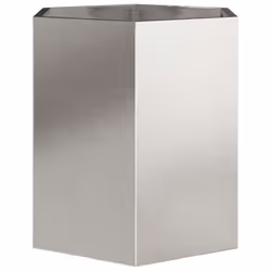 vidaXL Garden Planter Flower Pot Planter Pot 2 pcs Hexagon Stainless Steel - Additional view 7
