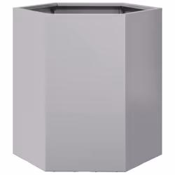 vidaXL Garden Planter Outdoor Flower Pot Planter Pot Hexagon Galvanized Steel - Additional view 5