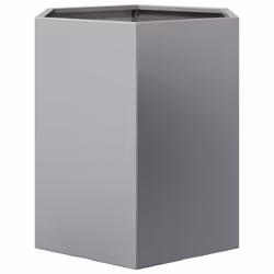 vidaXL Garden Planter Flower Pot Planter Pot 2 pcs Hexagon Galvanized Steel - Additional view 6