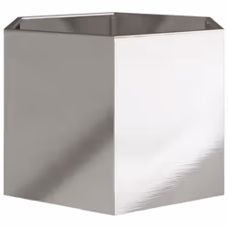 vidaXL Garden Planter Outdoor Flower Pot Planter Pot Hexagon Stainless Steel - Additional view 4