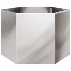 vidaXL Garden Planter Outdoor Flower Pot Planter Pot Hexagon Stainless Steel - Additional view 5