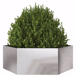 vidaXL Garden Planter Outdoor Flower Pot Planter Pot Hexagon Stainless Steel - Additional view 2