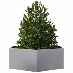 vidaXL Garden Planter Outdoor Flower Pot Planter Pot Hexagon Galvanized Steel