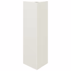 vidaXL Garden Planters Outdoor Flower Pot Patio Planter Box Triangular Steel - white, 30 x 26 x 75 cm/ 2 pcs - Additional view 4