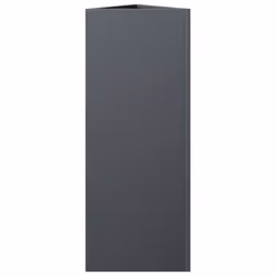 vidaXL Garden Planters Outdoor Flower Pot Patio Planter Box Triangular Steel - anthracite, 30 x 26 x 75 cm/ 1 pcs - Additional view 4