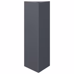 vidaXL Garden Planters Outdoor Flower Pot Patio Planter Box Triangular Steel - anthracite, 30 x 26 x 75 cm/ 2 pcs - Additional view 4