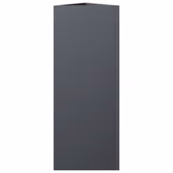vidaXL Garden Planters Outdoor Flower Pot Patio Planter Box Triangular Steel - anthracite, 30 x 26 x 75 cm/ 2 pcs - Additional view 6
