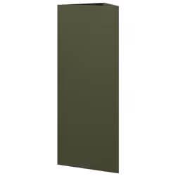 vidaXL Garden Planters Outdoor Flower Pot Patio Planter Box Triangular Steel - olive green, 30 x 26 x 75 cm/ 1 pcs - Additional view 5