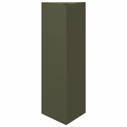 vidaXL Garden Planters Outdoor Flower Pot Patio Planter Box Triangular Steel - olive green, 30 x 26 x 75 cm/ 2 pcs - Additional view 4