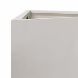 vidaXL Garden Planters Outdoor Flower Pot Patio Planter Box Triangular Steel - light grey, 30 x 26 x 75 cm/ 1 pcs - Additional view 6