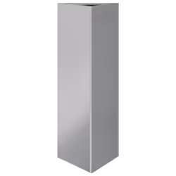 vidaXL Garden Planters Outdoor Flower Pot Patio Planter Box Triangular Steel - grey, 30 x 26 x 75 cm/ 2 pcs - Additional view 4