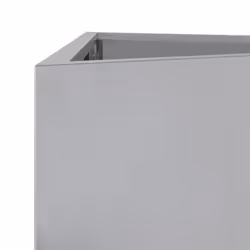 vidaXL Garden Planters Outdoor Flower Pot Patio Planter Box Triangular Steel - grey, 30 x 26 x 75 cm/ 2 pcs - Additional view 8