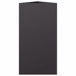 vidaXL Garden Planters Outdoor Flower Pot Patio Planter Box Triangular Steel - black, 40 x 34.5 x 70 cm/ 1 pcs - Additional view 4