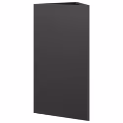 vidaXL Garden Planters Outdoor Flower Pot Patio Planter Box Triangular Steel - black, 40 x 34.5 x 70 cm/ 1 pcs - Additional view 5