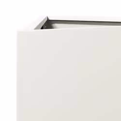 vidaXL Garden Planters Outdoor Flower Pot Patio Planter Box Triangular Steel - white, 40 x 34.5 x 70 cm/ 1 pcs - Additional view 6