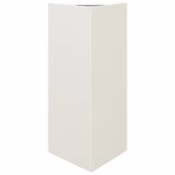 vidaXL Garden Planters Outdoor Flower Pot Patio Planter Box Triangular Steel - white, 40 x 34.5 x 70 cm/ 2 pcs - Additional view 4