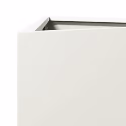 vidaXL Garden Planters Outdoor Flower Pot Patio Planter Box Triangular Steel - white, 40 x 34.5 x 70 cm/ 2 pcs - Additional view 8
