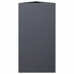 vidaXL Garden Planters Outdoor Flower Pot Patio Planter Box Triangular Steel - anthracite, 40 x 34.5 x 70 cm/ 1 pcs - Additional view 4