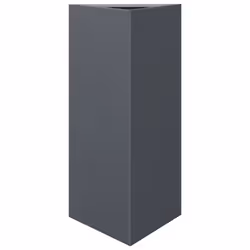 vidaXL Garden Planters Outdoor Flower Pot Patio Planter Box Triangular Steel - anthracite, 40 x 34.5 x 70 cm/ 2 pcs - Additional view 4