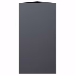 vidaXL Garden Planters Outdoor Flower Pot Patio Planter Box Triangular Steel - anthracite, 40 x 34.5 x 70 cm/ 2 pcs - Additional view 6