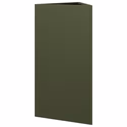 vidaXL Garden Planters Outdoor Flower Pot Patio Planter Box Triangular Steel - olive green, 40 x 34.5 x 70 cm/ 1 pcs - Additional view 5