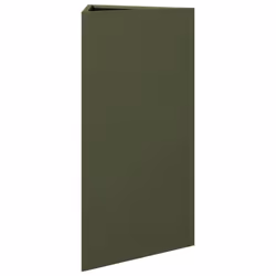 vidaXL Garden Planters Outdoor Flower Pot Patio Planter Box Triangular Steel - olive green, 40 x 34.5 x 70 cm/ 2 pcs - Additional view 5