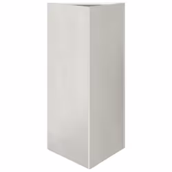 vidaXL Garden Planters Outdoor Flower Pot Patio Planter Box Triangular Steel - light grey, 40 x 40 x 75 cm/ 2 pcs - Additional view 4