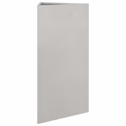 vidaXL Garden Planters Outdoor Flower Pot Patio Planter Box Triangular Steel - light grey, 40 x 40 x 75 cm/ 2 pcs - Additional view 5