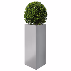 vidaXL Garden Planters Outdoor Flower Pot Patio Planter Box Triangular Steel - grey, 40 x 40 x 75 cm/ 1 pcs - Additional view 2
