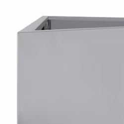 vidaXL Garden Planters Outdoor Flower Pot Patio Planter Box Triangular Steel - grey, 40 x 40 x 75 cm/ 1 pcs - Additional view 6