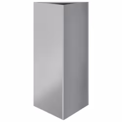 vidaXL Garden Planters Outdoor Flower Pot Patio Planter Box Triangular Steel - grey, 40 x 40 x 75 cm/ 2 pcs - Additional view 4