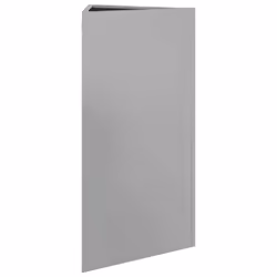 vidaXL Garden Planters Outdoor Flower Pot Patio Planter Box Triangular Steel - grey, 40 x 40 x 75 cm/ 2 pcs - Additional view 5