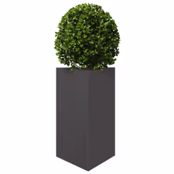 vidaXL Garden Planters Outdoor Flower Pot Patio Planter Box Triangular Steel - black, 50 x 43 x 75 cm/ 1 pcs - Additional view 2