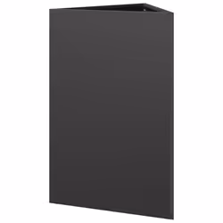 vidaXL Garden Planters Outdoor Flower Pot Patio Planter Box Triangular Steel - black, 50 x 43 x 75 cm/ 1 pcs - Additional view 5